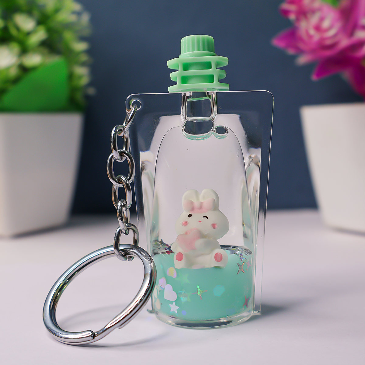 Floating kitty  Keychain